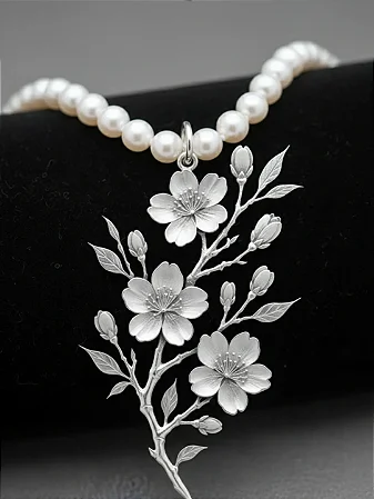 Choker Pérolas de Cerejeira