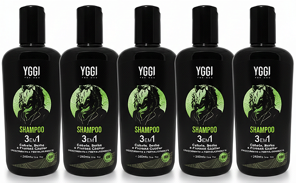 Shampoo 3 em 1 Fortalecedor YGGI FOR MEN 240ml