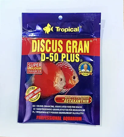 Sachê Discus Gran D-50 Plus 20g Tropical