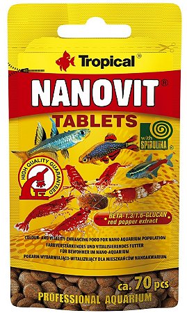 Sachê Nanovit Tablet 10g Tropical