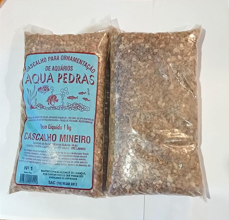 Cascalho Mineiro pct 1kg