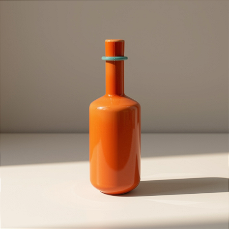VASO / GARRAFA DE VIDRO LARANJA