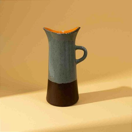 JARRA CERAMICA COLORIDA - VERMELHA, AZUL E VERMELHA