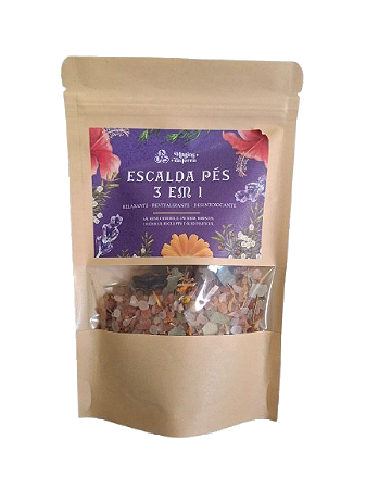 ESCALDA PÉS 3 EM 1 (RELAXA, REVITALIZA E DESINTOXICA)