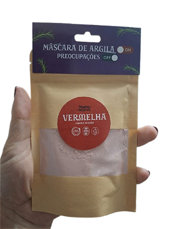 Argila Vermelha em Pó SkinCare Limpa e Acalma - 100g