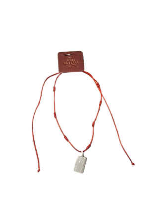 Colar 7 Nós Kabbalah com Selenita