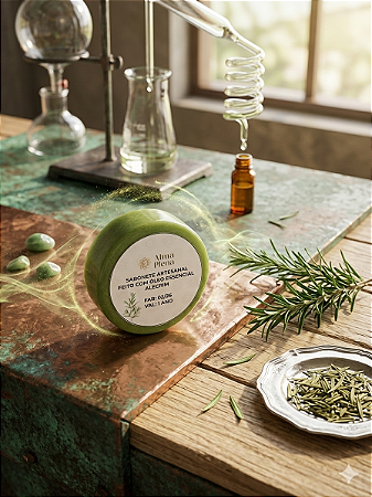 Sabonete artesanal de alecrim