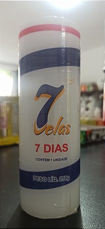 Vela 7 dias 250g Branca