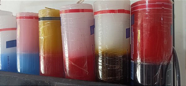 Vela 7 dias 250g BICOLOR