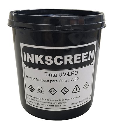 Tinta UV Serigrafia LED Multiuso 1 KG - Branco