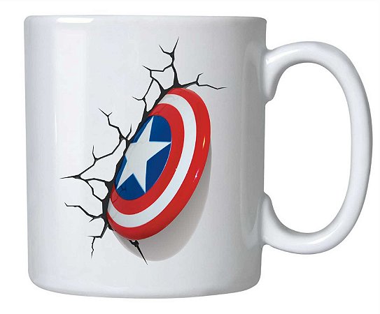 caneca escudo capitão América