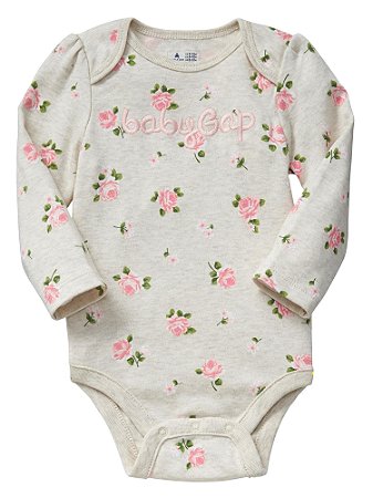 Roupas De Bebe Gap Body Mescla Estampa Rosas Dany Store Roupas De Bebe