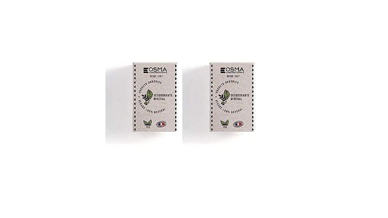 Kit Desodorante Cristal Eco 100% Natural, Org E Vegano 75g