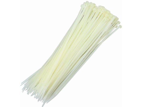 Abraçadeira de Nylon Branco 380 X 7,6 mm