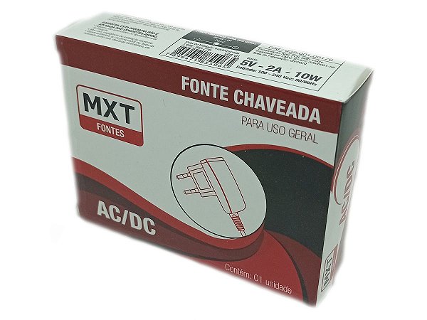 Fonte Chaveada MXT Para Uso Geral - Conversor Estático 5V 2A - P4