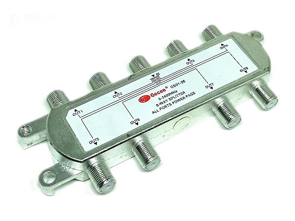 Chave Divisora de Alta Frequência 5 - 2400 Mhz 8x1 Gecen