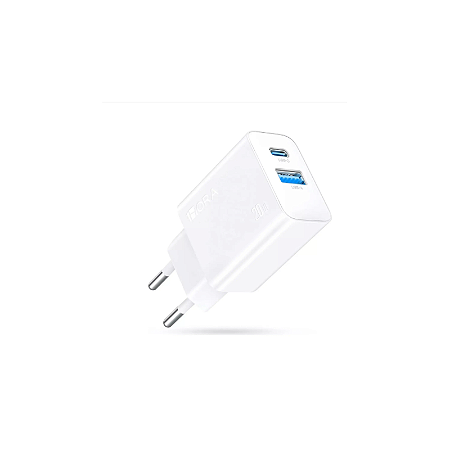 Fonte De Parede Porta Usb A+C 20W 1Hora (Gar161B)