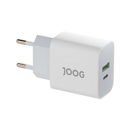 Fonte De Parede Usb + Tipo C 30W Pd30W-Jg Joog