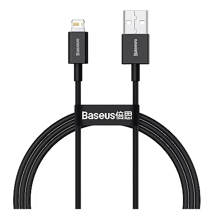Cabo Usb + Lightning  Baseus Horizontal 1M 2.4A Baseu (Tzcalsp-A01)