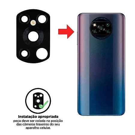 Lente Da Camera Xiaomi Poco X3
