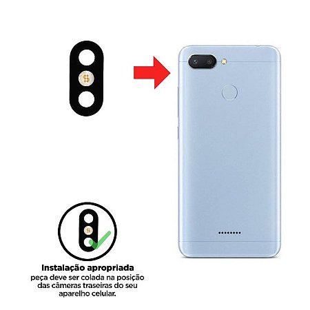 Lente Da Camera Xiaomi Redmi 6 - 6A