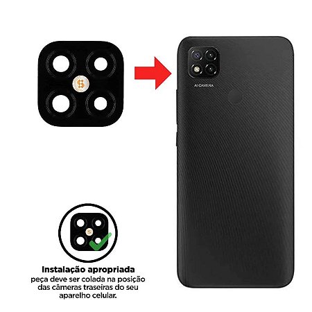 Lente Da Camera Xiaomi Redmi 9C