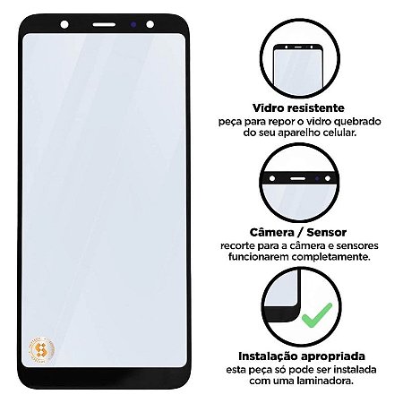 Vidro Samsung Galaxy A6 Plus