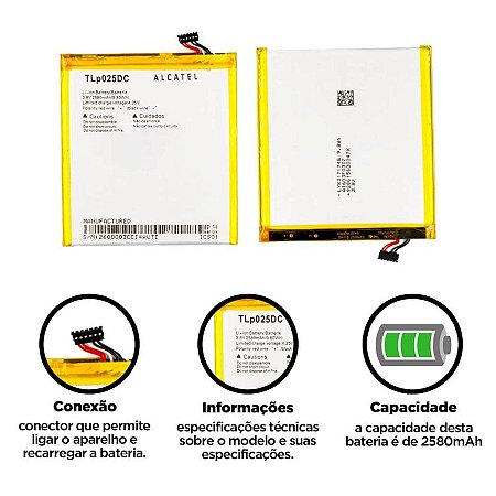 Bateria Alcatel Pixi 4 (Tlp025Dc)