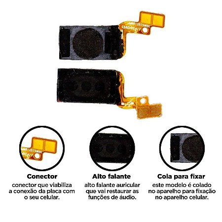 Auricular Samsung J1 2016 - J2 Prime - J3 - J4 - J5 - J7 - A5 - A3 - A7 - E7