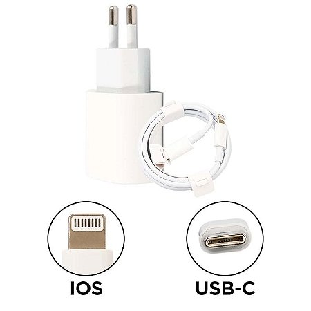 Cabo + Fonte Apple Ios Type C