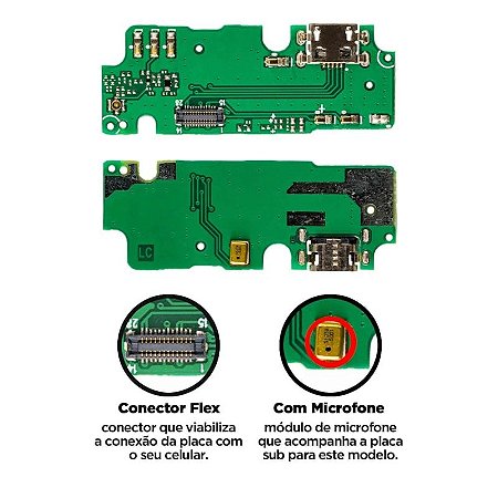 Placa Sub Lenovo Vibe K6 Plus