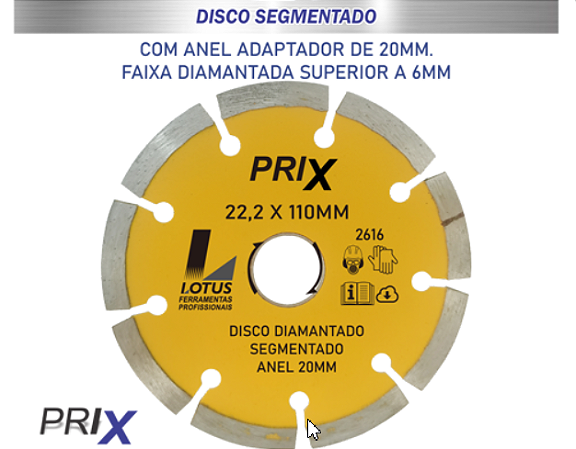 Disco Diam Seg 110Mm Prix