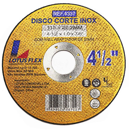 Disco Corte Inox 4.1/2 X 1.0 X 7/8″ Flex