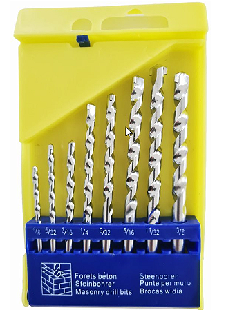 Jogo C/8 Broca Videa Concreto 3-10Mm Flex