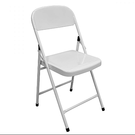 CADEIRA AÇOMIX DOBRÁVEL AÇO 76x40,5x46 | 120KG - BRANCO