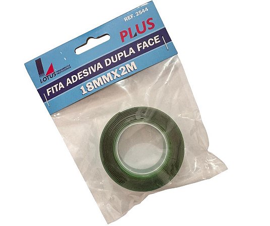 FITA ADESIVA DUPLA FACE 18MMX2M PLUS