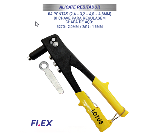 Alicate Rebitador 9,5″ Flex