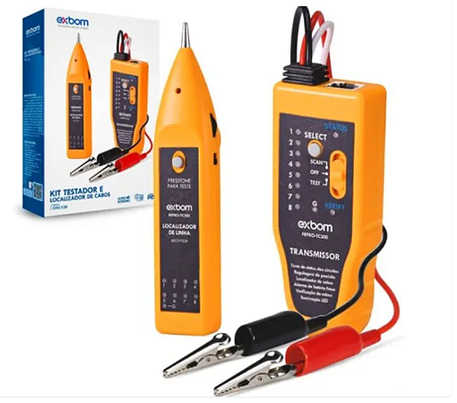 Localizador Zumbidor Rastreador e Detector de Linha e Cabos