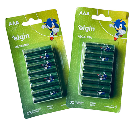 PILHA ALCALINA AAA 16 UN - ELGIN