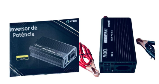 INVERSOR DE ENERGIA DC 12V P/ AC 110V 1000W