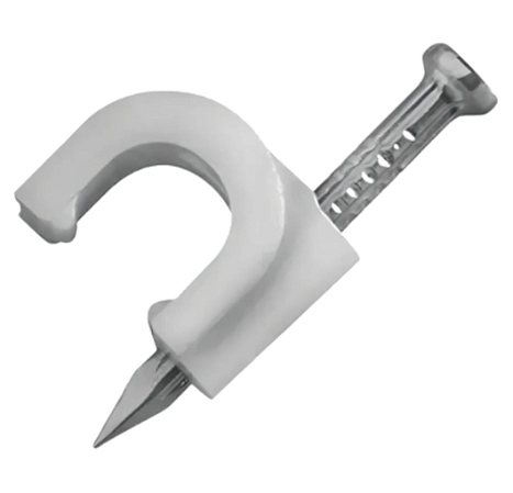 MIGUELÃO 7MM FIXA FIO C/ PREGO PACOTE COM 100 UNIDADES