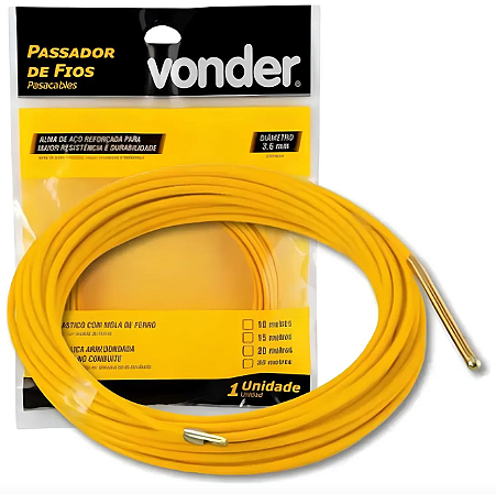 PASSA FIO COM ALMA DE AÇO 20MTS VONDER
