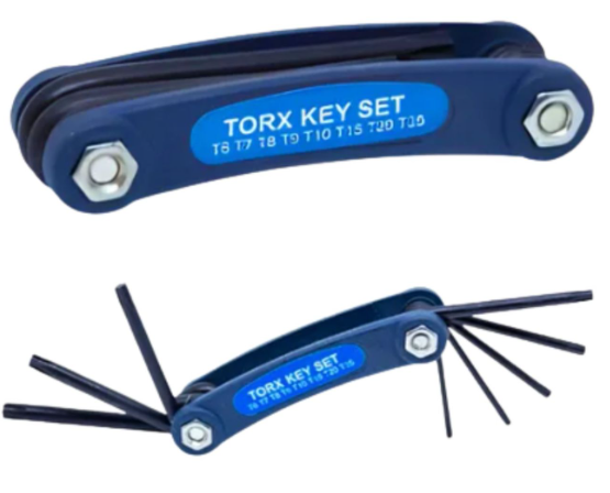 Jogo com 8 chaves Torx 2-6mm - Western