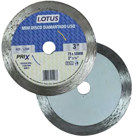 MINI DISCO DIAM LISO 3 75MM PRIX