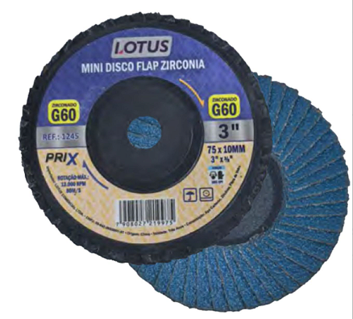 MINI DISCO FLAP 3 75MM ZIRCONIA #60 PRIX