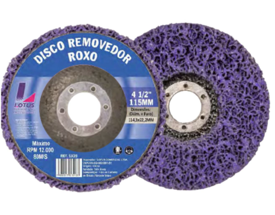 DISCO REMOVEDOR 115MM ROXO PLUS