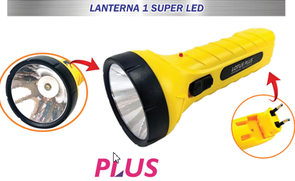 LANTERNA 1 LED SUPER