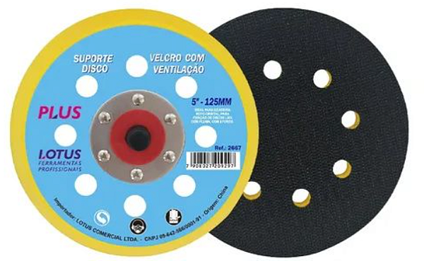 SUPORTE DISCO PLUMA C/VENTIL 5-125MM