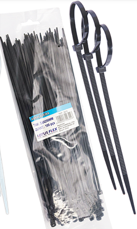 ABRAÇADEIRA PRETA 2,5X100 C/100 FLEX