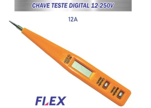 CHAVE TESTE DIGITAL 12-250V FLEX